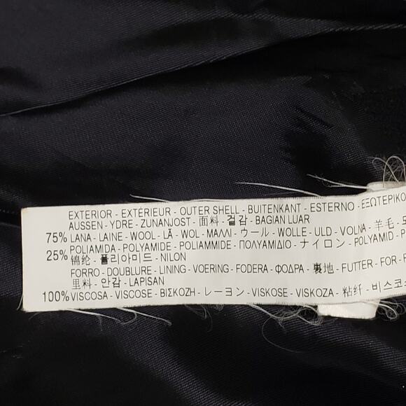 Zara Woman Contemporary Cape Coat Wool Blend Black Sz Medium Old Money Preppy - Picture 10 of 15